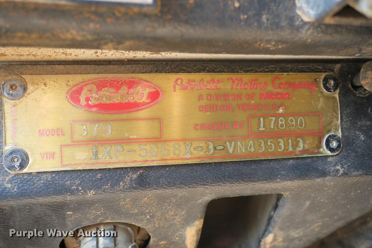 image for item DE3800 1997 Peterbilt 379 dump truck