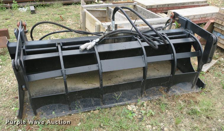 image for item DE3803 Shop built skid steer grapple bucket
