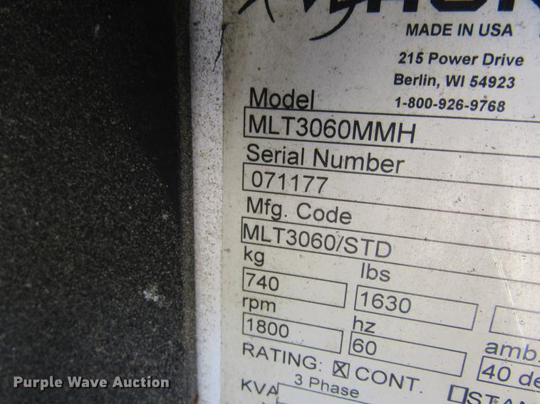 image for item DE5183 Magnum MLT3060MMH light plant