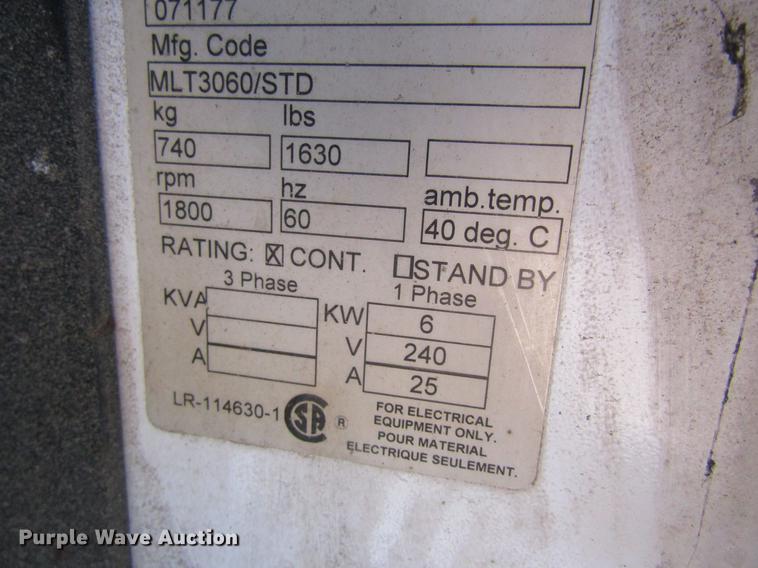 image for item DE5183 Magnum MLT3060MMH light plant