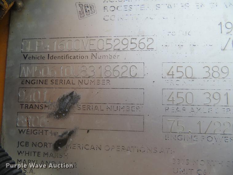 image for item DE6381 1997 JCB 416B wheel loader