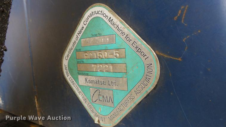 image for item DF4328 1995 Komatsu PC150-5 excavator