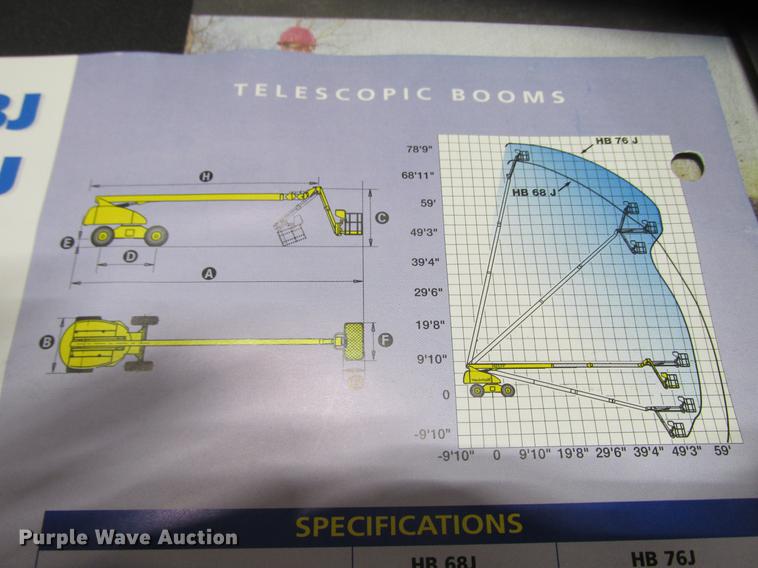 image for item DX9450 2005 Haulotte HB68J boom lift