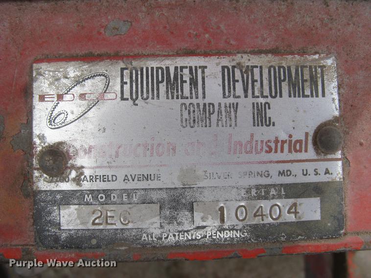 image for item DZ9981 Edco 2EC concrete sander/grinder