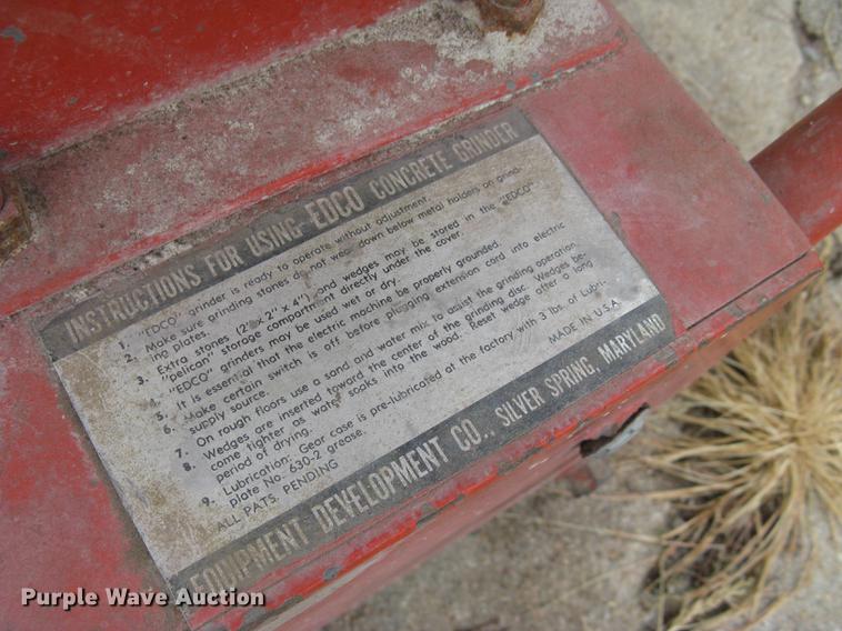 image for item DZ9981 Edco 2EC concrete sander/grinder