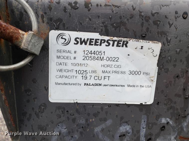 image for item EF9823 Sweepster 20584M-0022 skid steer broom