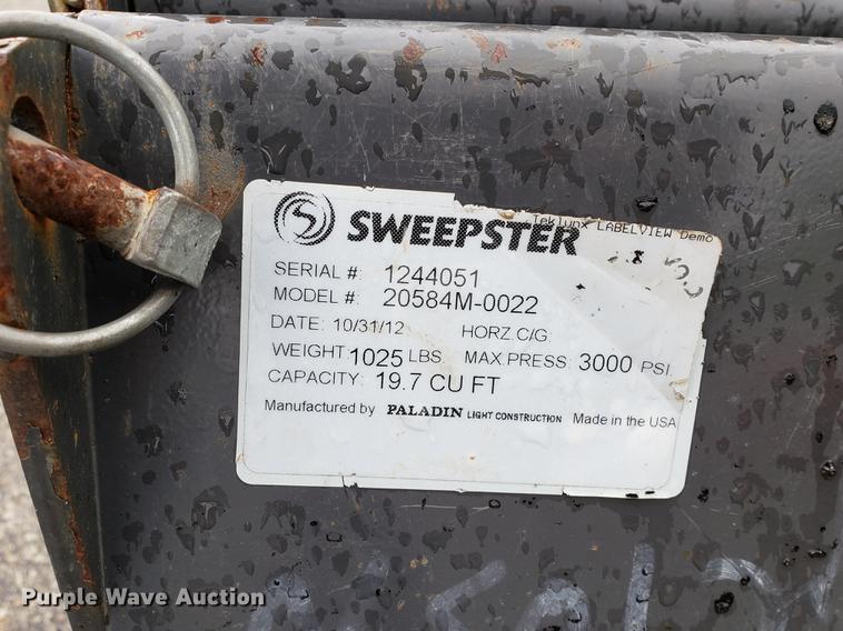 image for item EF9823 Sweepster 20584M-0022 skid steer broom