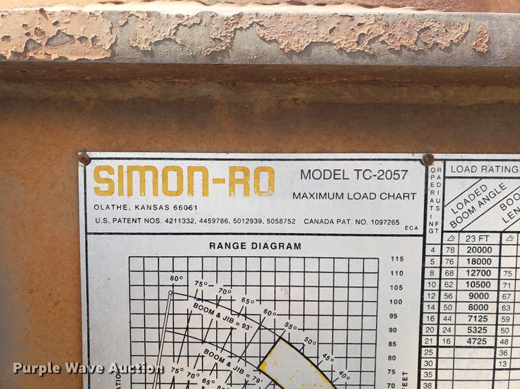 image for item EF9846 1993 Ford F700 crane truck