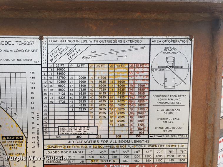 image for item EF9846 1993 Ford F700 crane truck