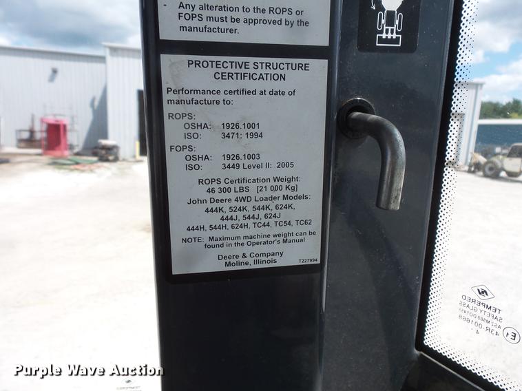 image for item EV9018 2015 John Deere 544K High Lift wheel loader