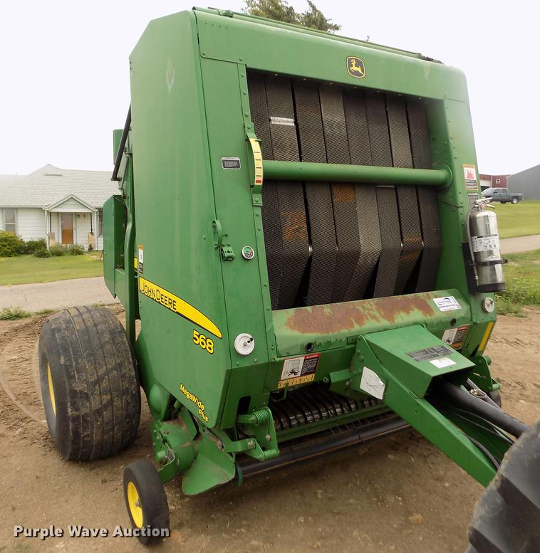 image for item DB9135 2008 John Deere 568 Mega Wide Plus round baler
