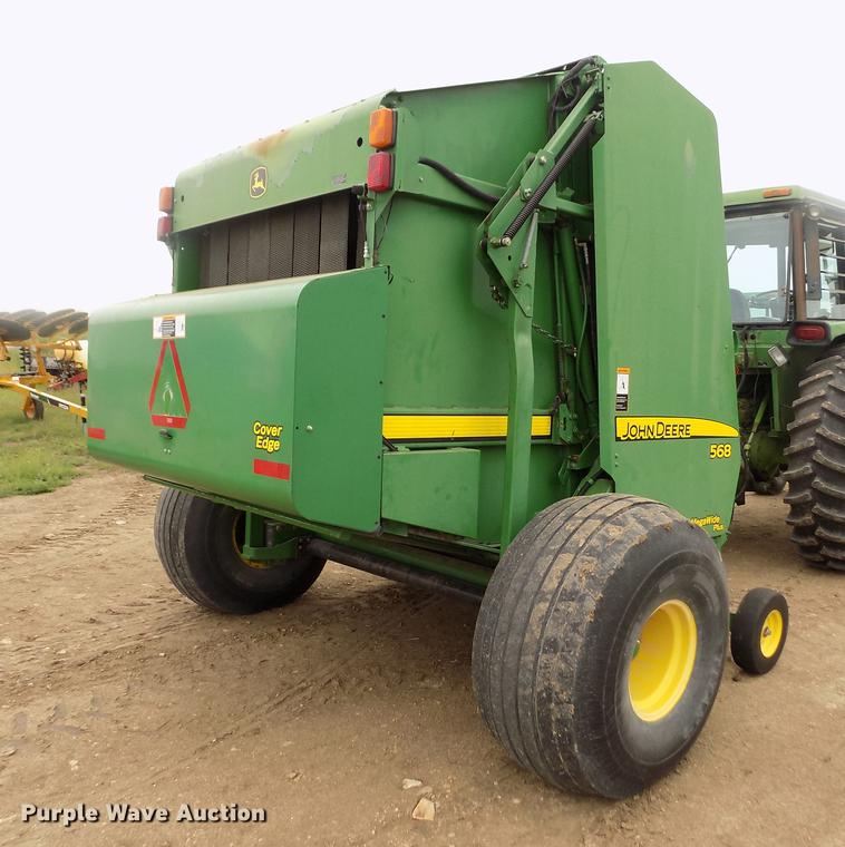 image for item DB9135 2008 John Deere 568 Mega Wide Plus round baler