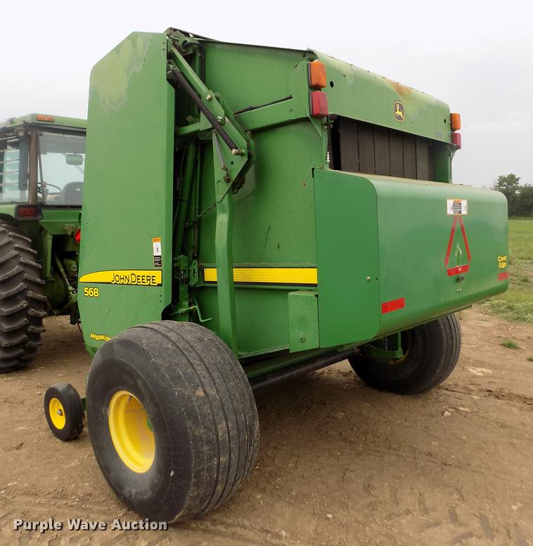 image for item DB9135 2008 John Deere 568 Mega Wide Plus round baler