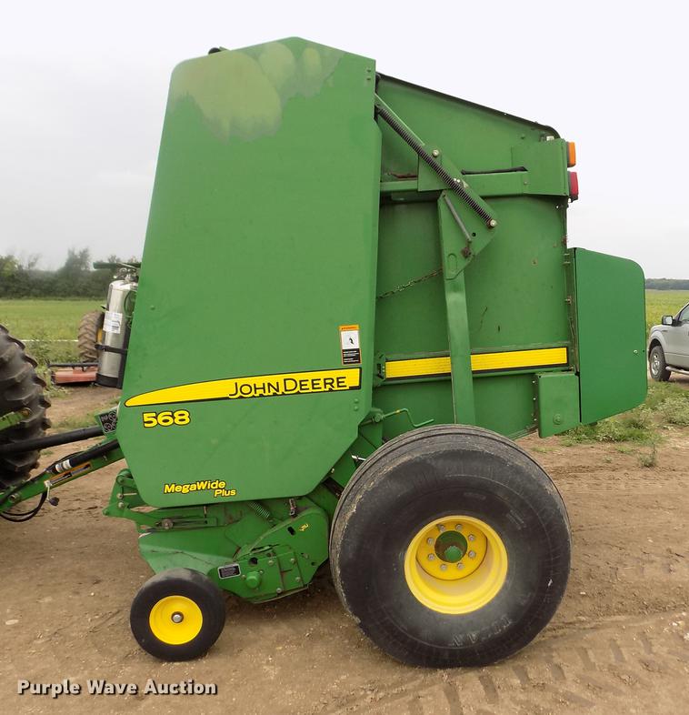 image for item DB9135 2008 John Deere 568 Mega Wide Plus round baler