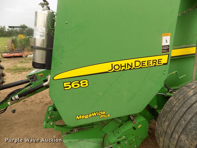 image for item DB9135 2008 John Deere 568 Mega Wide Plus round baler