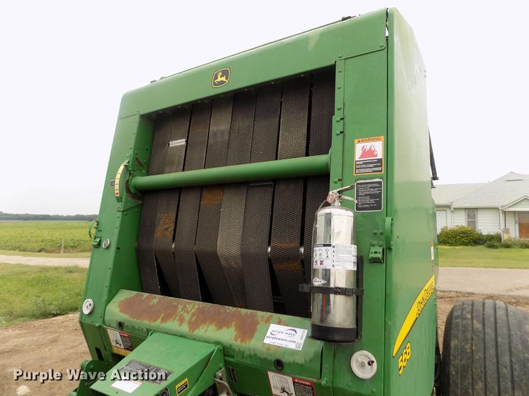 image for item DB9135 2008 John Deere 568 Mega Wide Plus round baler
