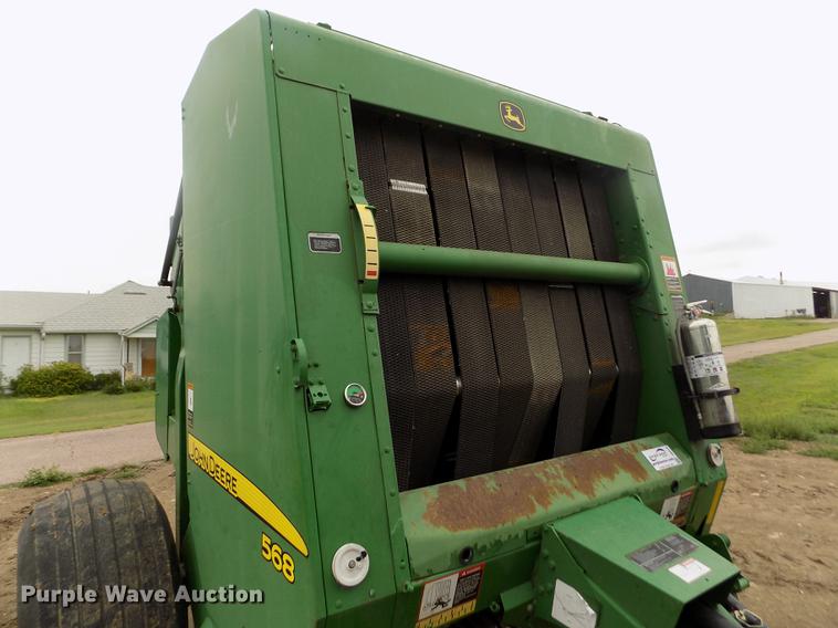 image for item DB9135 2008 John Deere 568 Mega Wide Plus round baler