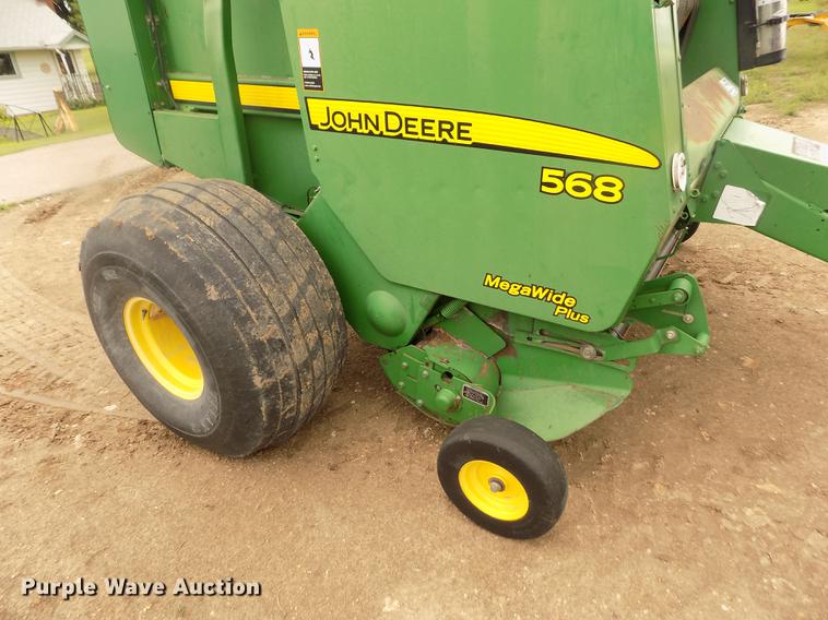 image for item DB9135 2008 John Deere 568 Mega Wide Plus round baler