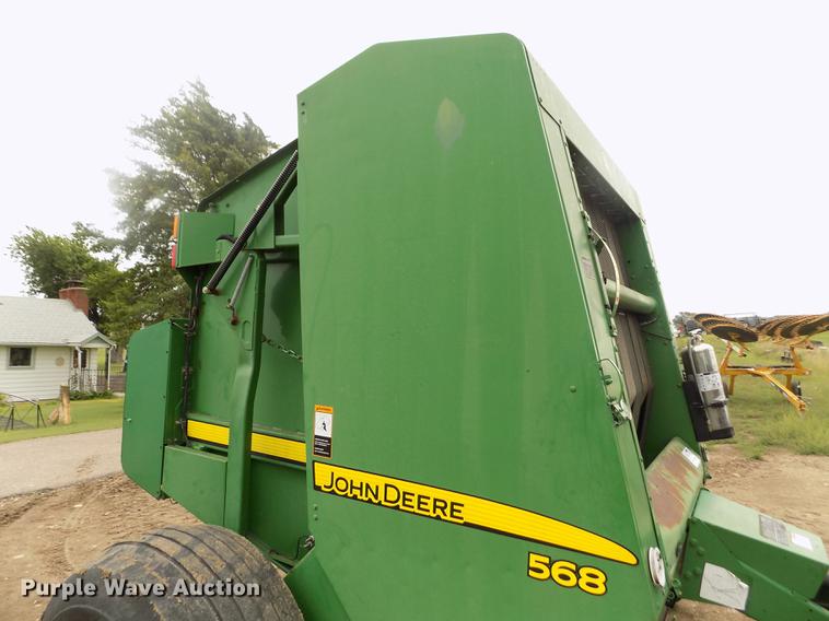 image for item DB9135 2008 John Deere 568 Mega Wide Plus round baler