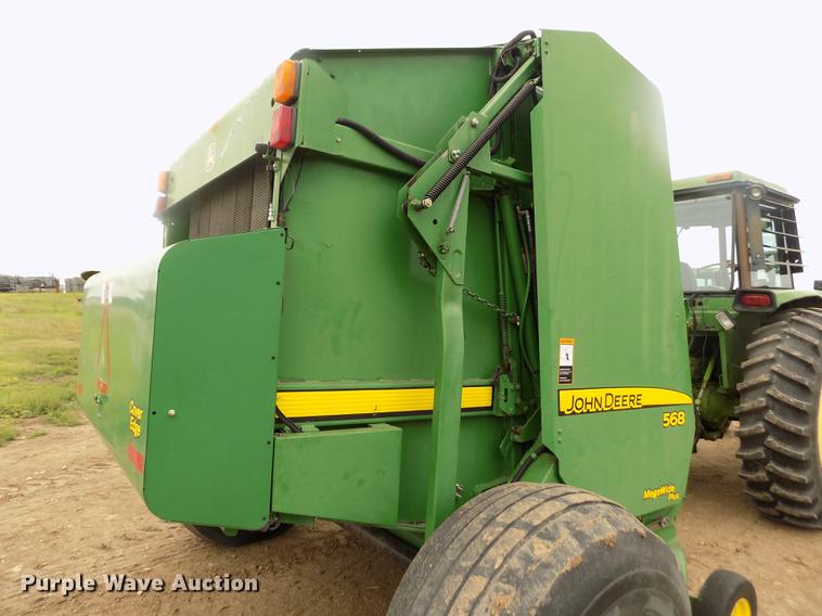 image for item DB9135 2008 John Deere 568 Mega Wide Plus round baler