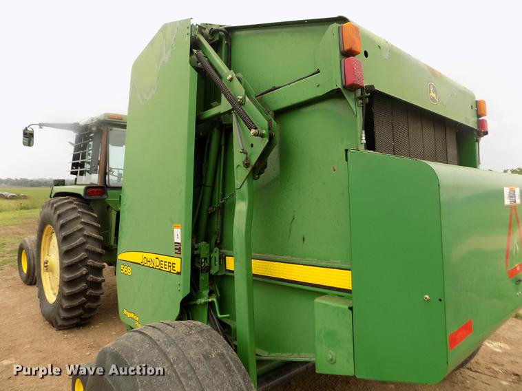 image for item DB9135 2008 John Deere 568 Mega Wide Plus round baler