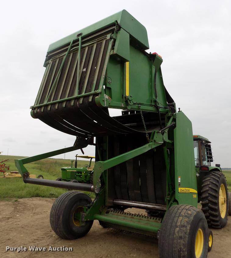 image for item DB9135 2008 John Deere 568 Mega Wide Plus round baler