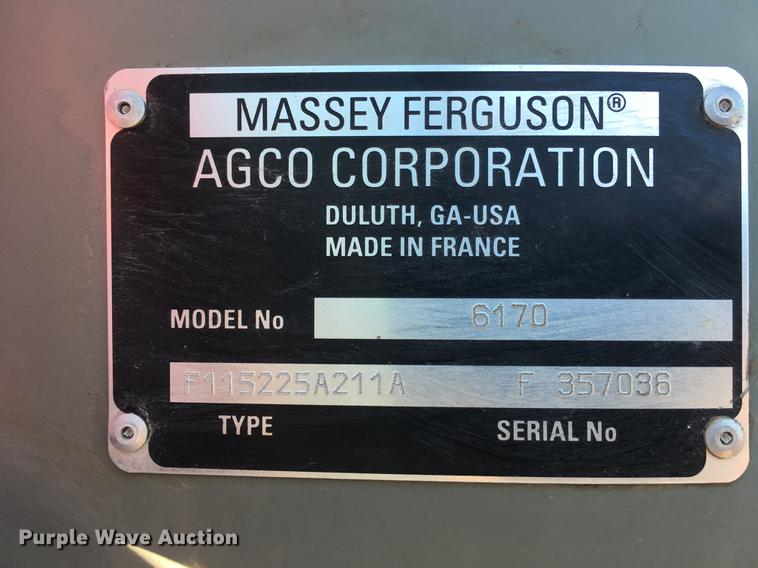image for item DD4291 Massey-Ferguson 6170 MFWD tractor