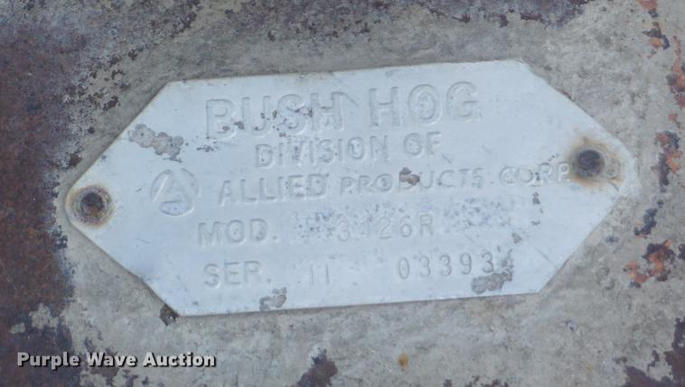 image for item DD6420 Bush Hog 3126R rotary mower