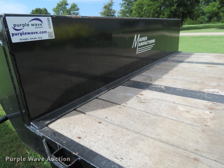 image for item DE6389 2015 Maurer equipment trailer