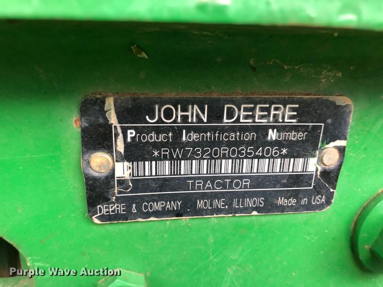 image for item G1307 2005 John Deere 7320 MFWD tractor