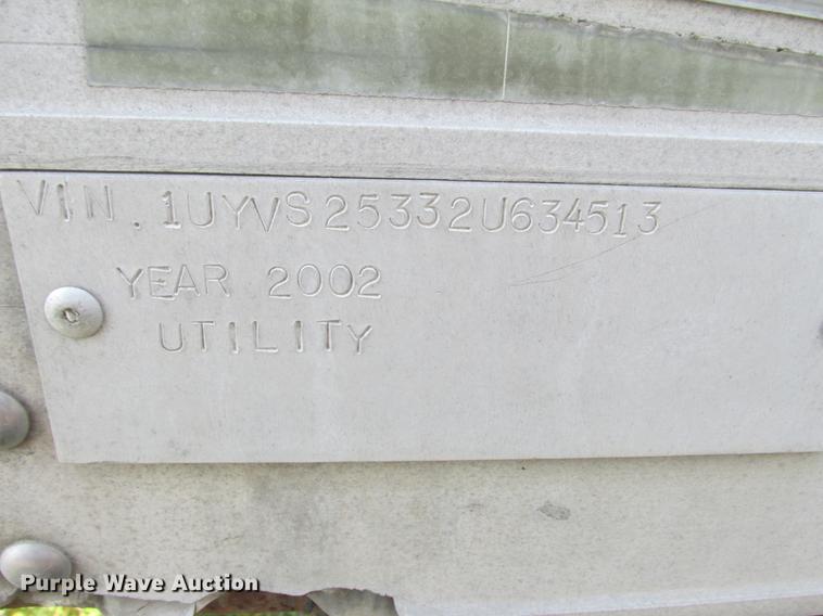 image for item DA8269 2002 Utility refrigerated van trailer