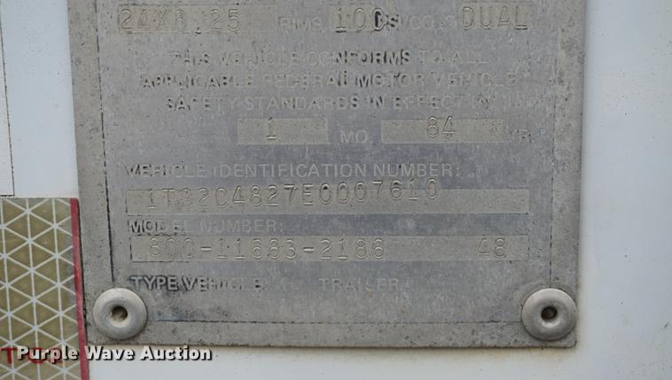 image for item DD6491 1984 Cornhusker triler Wilkens walking floor