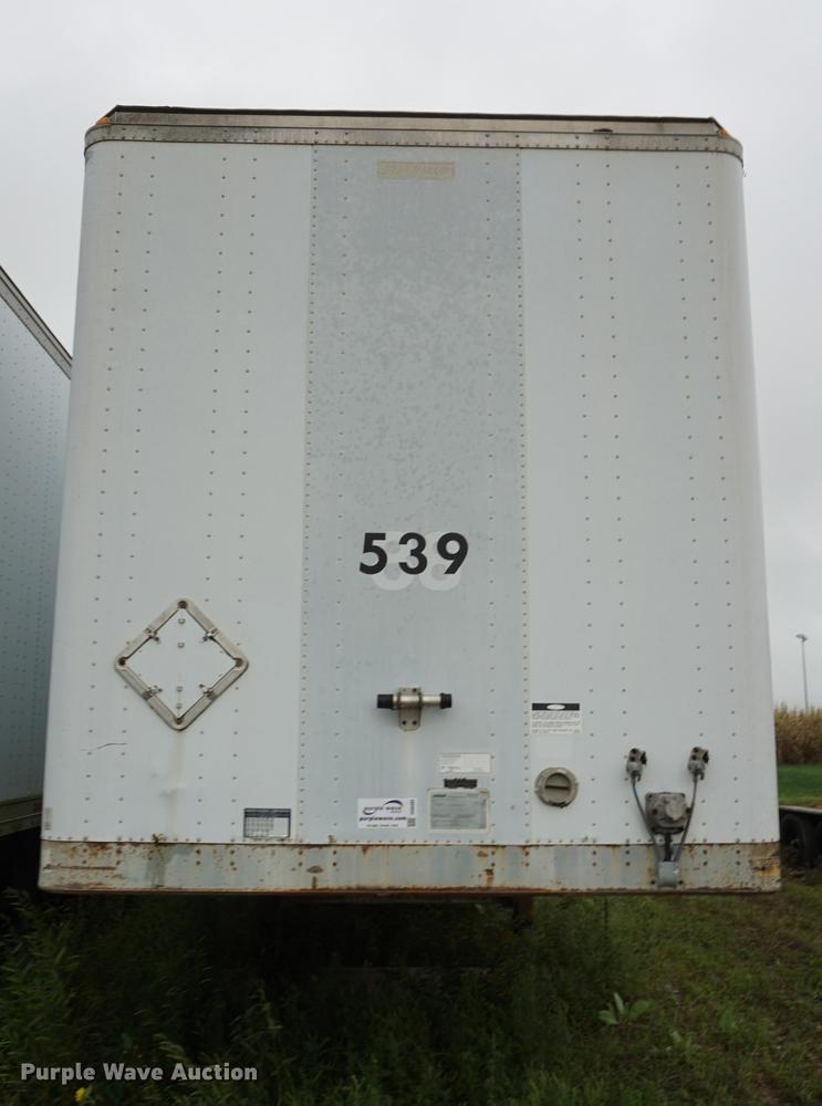 image for item DD6493 1999 Fruehauf dry van trailer