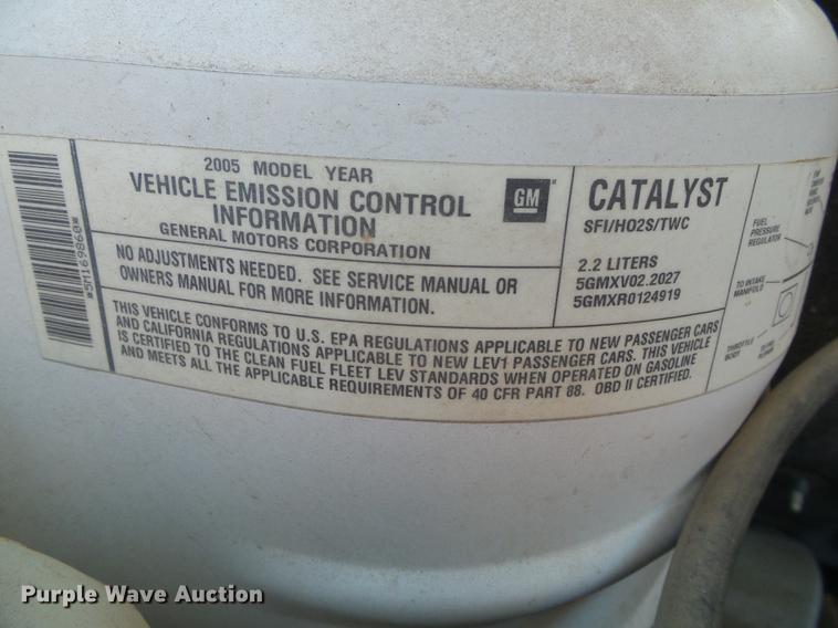 image for item BU9734 2005 Chevrolet Malibu