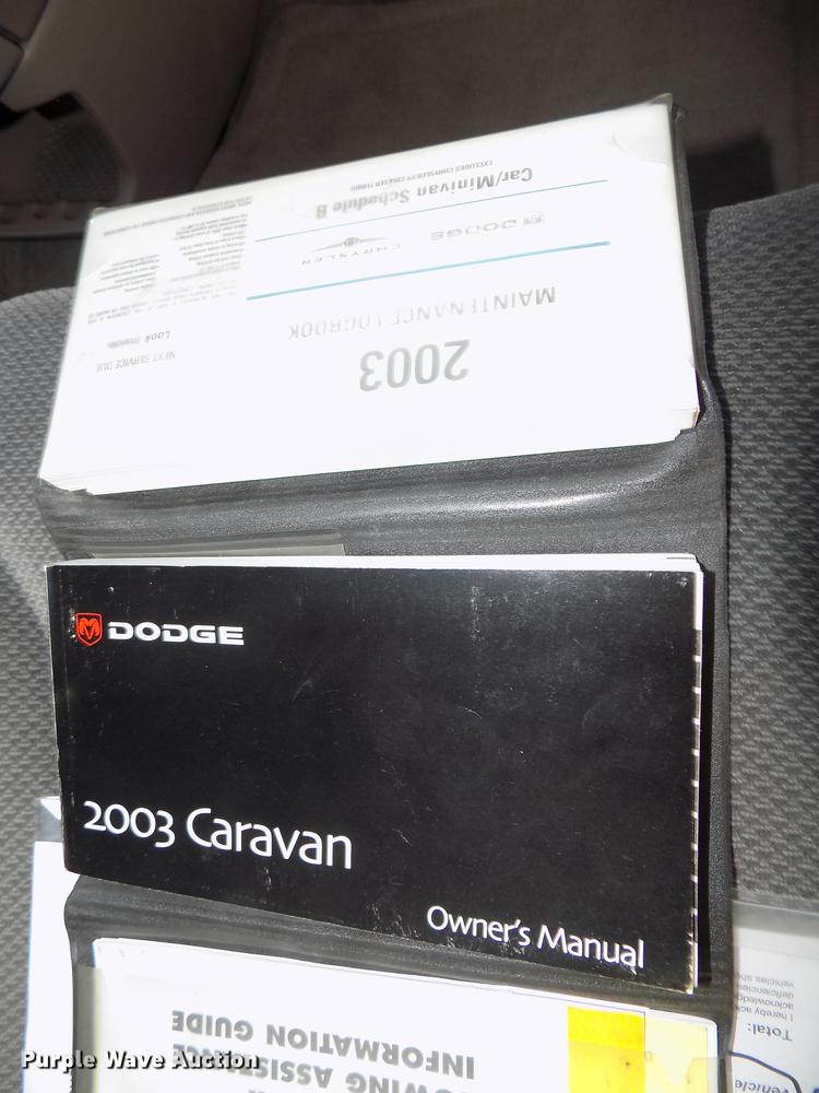 image for item DB8599 2003 Dodge Grand Caravan van