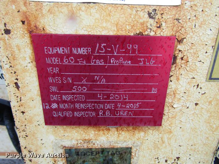 image for item DD4282 1991 JLG Topgun 60HA boom lift