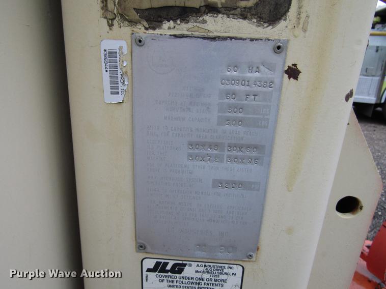 image for item DD4282 1991 JLG Topgun 60HA boom lift
