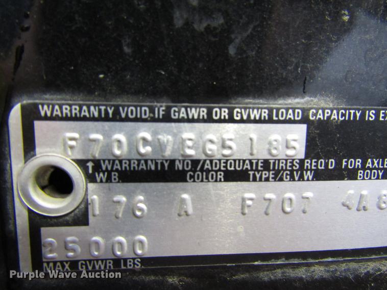 image for item DD4284 1979 Ford F700 fire truck