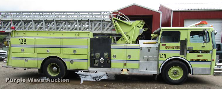 image for item DD4285 1984 Spartan Quint fire truck