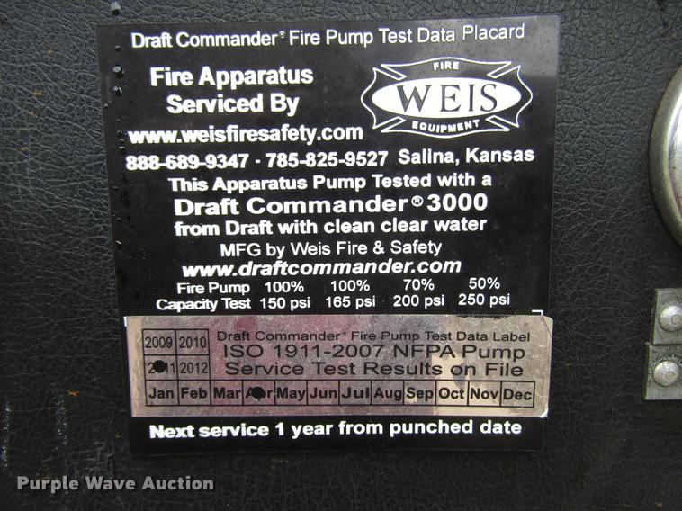 image for item DD4285 1984 Spartan Quint fire truck