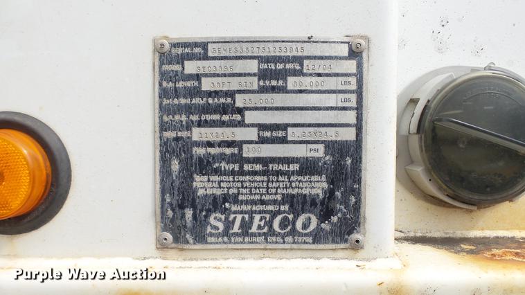 image for item DE4867 2004 Steco SEC3896 refuse transfer trailer