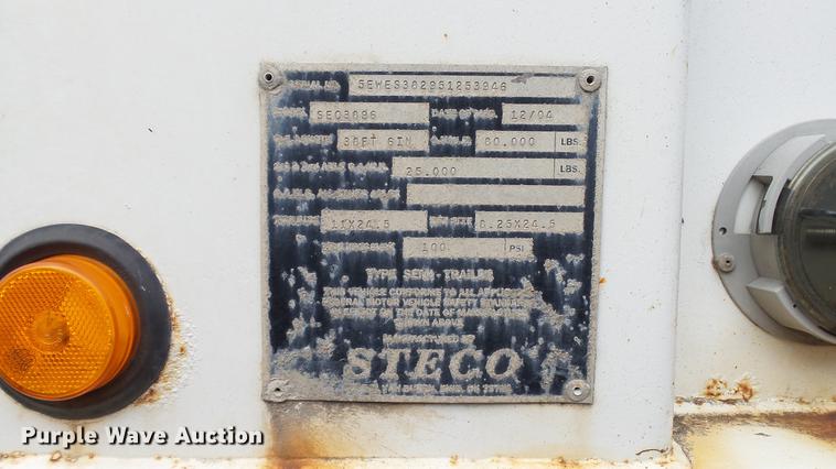 image for item DE4877 2004 Steco SEC3896 refuse transfer trailer