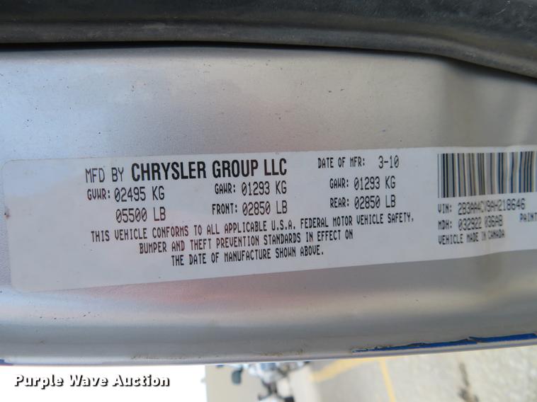 image for item DE6393 2010 Dodge Charger