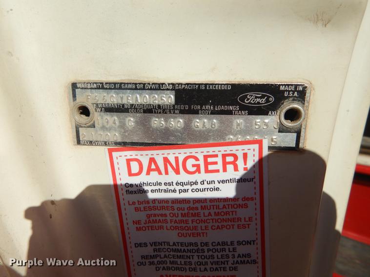 image for item DF1755 1979 Ford F600 fire truck