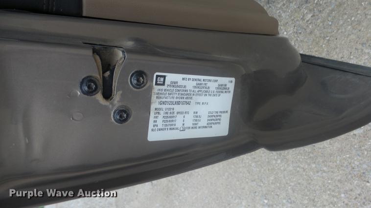 image for item DF4334 2006 Chevrolet Uplander van