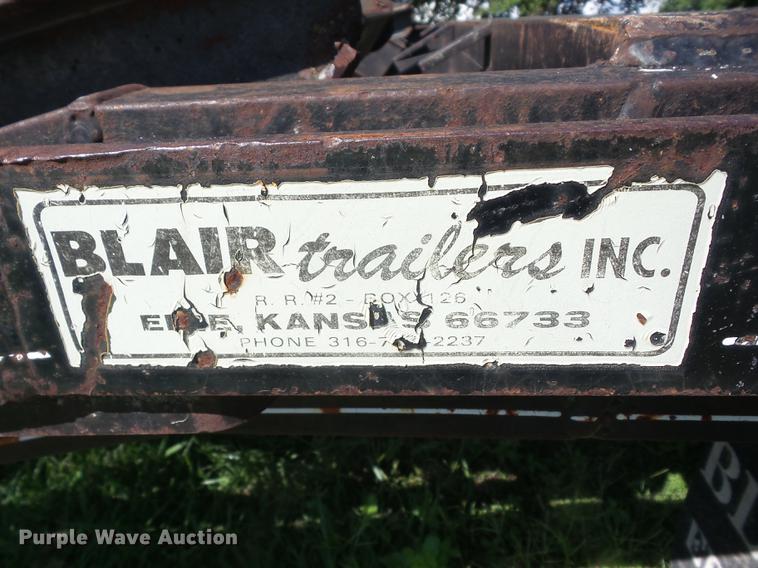 image for item EI9919 1993 Blair equipment trailer
