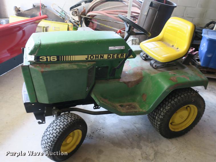 image for item EO9351 John Deere 316 lawn mower