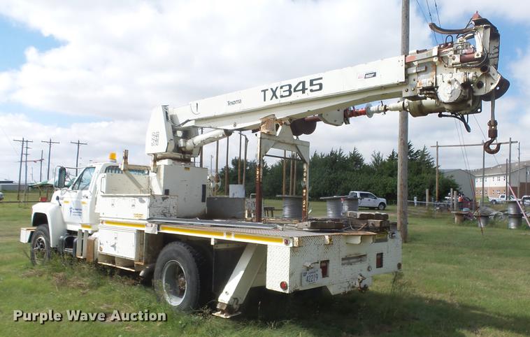 image for item ES9440 1991 Ford F800 digger derrick truck