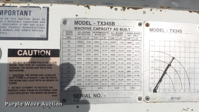 image for item ES9440 1991 Ford F800 digger derrick truck