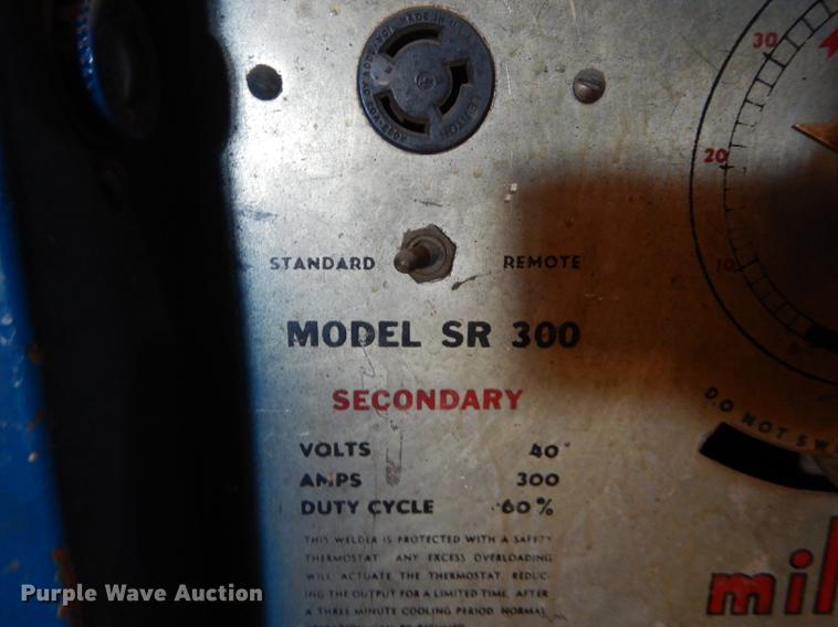 image for item FC9316 Miller SR300 direct current arc welder